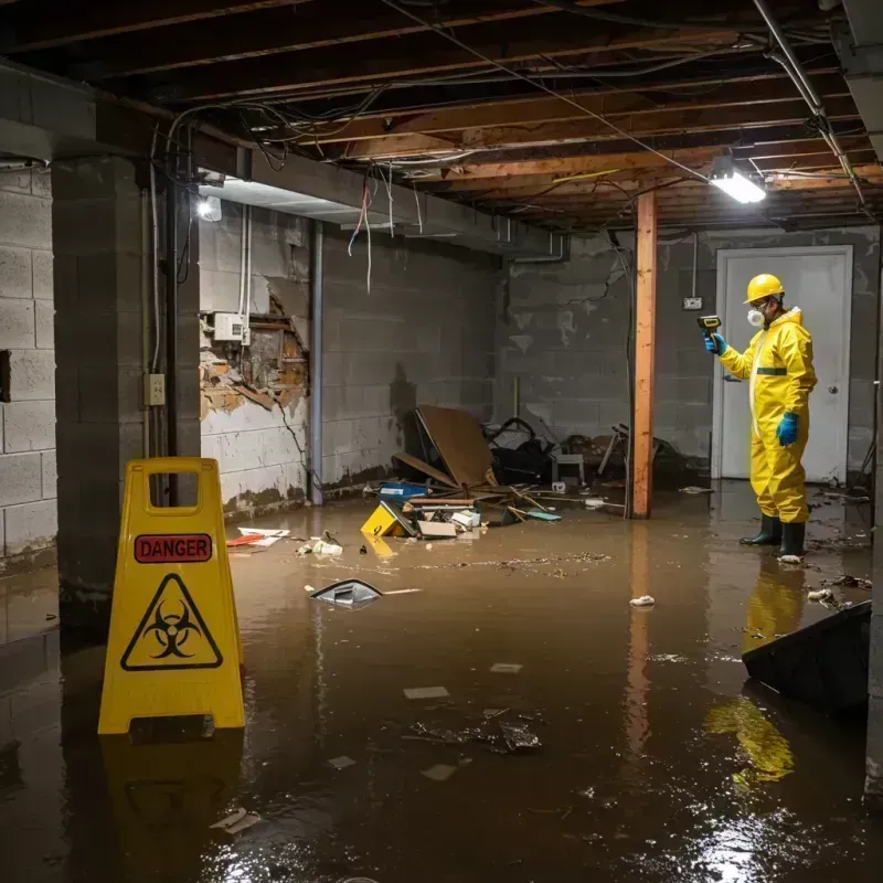 Flooded Basement Electrical Hazard in Wabaunsee County, KS Property